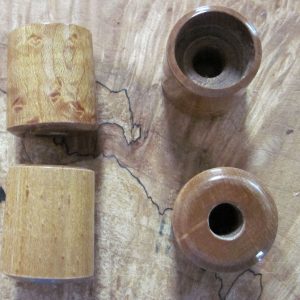 Burled Wood Butt Caps